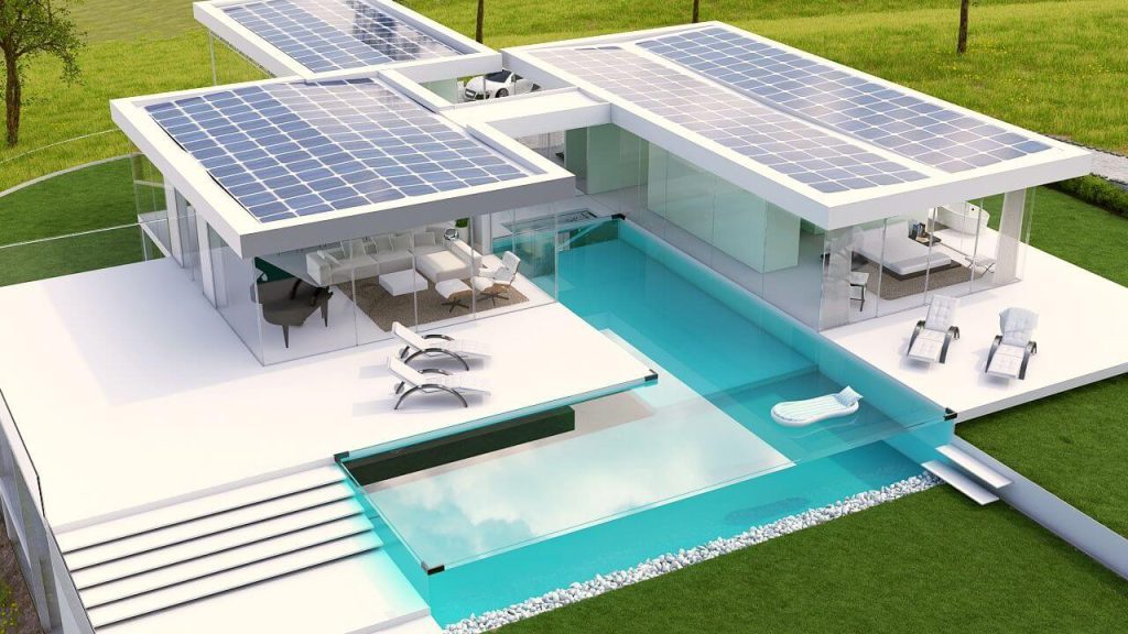 سقف متحرک با پنل‌های خورشیدی